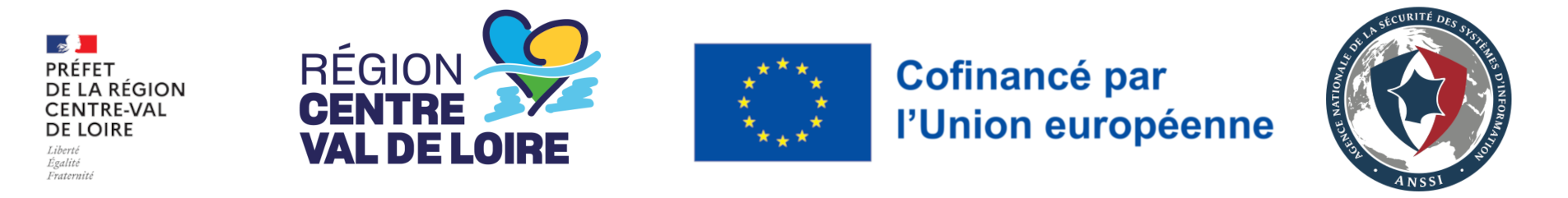 Préfet de la région Centre-Val de Loire, Région Centre-Val de Loire, Union européenne (cofinancé par l'Union européenne), ANSSI